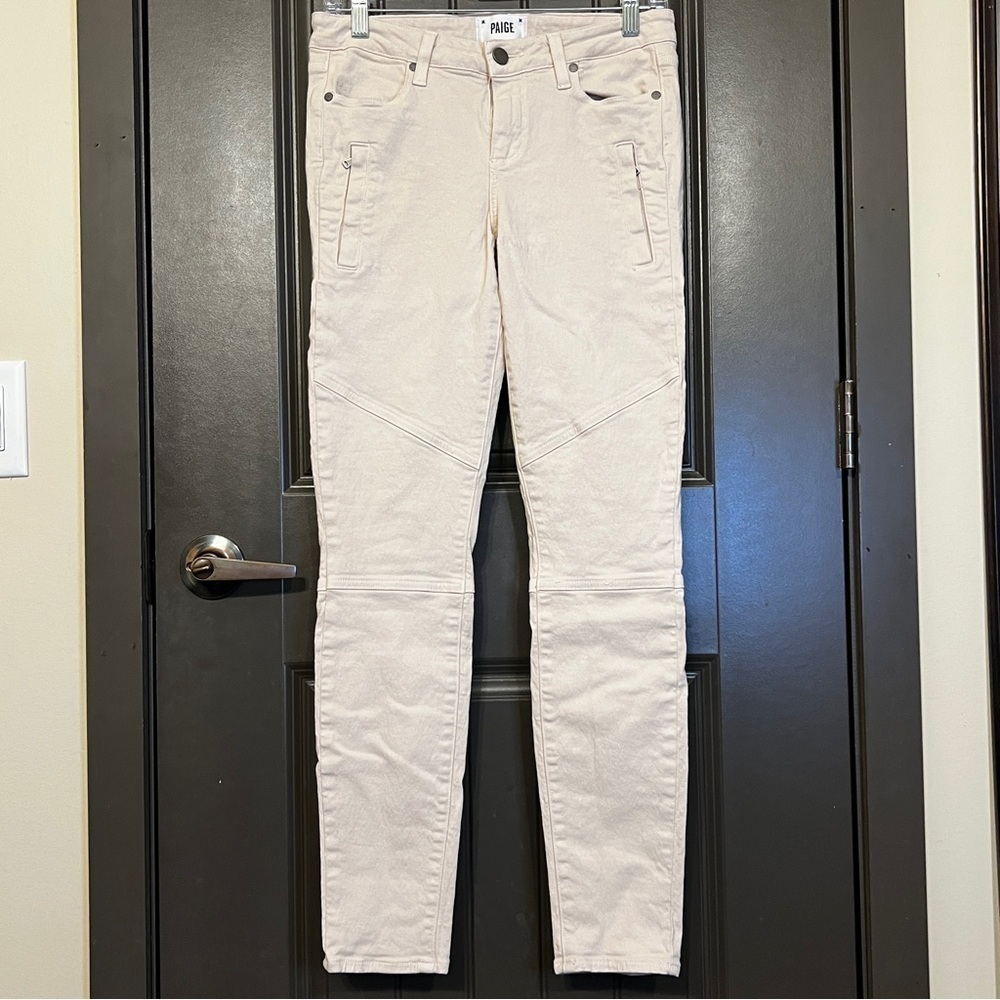 ☀️PAIGE ‘Cassidy Zip’ in Sand Stone Color, Size 28